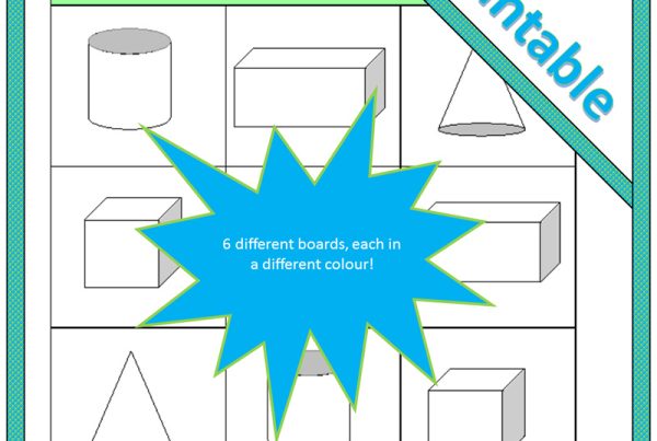 Pass The Bag 3D Shapes – Game Boards