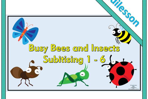 Busy Bees and Insects – Subitising 1 – 6