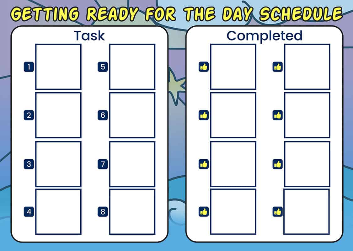 Getting Ready For the Day and Bedtime Routines Full Pack